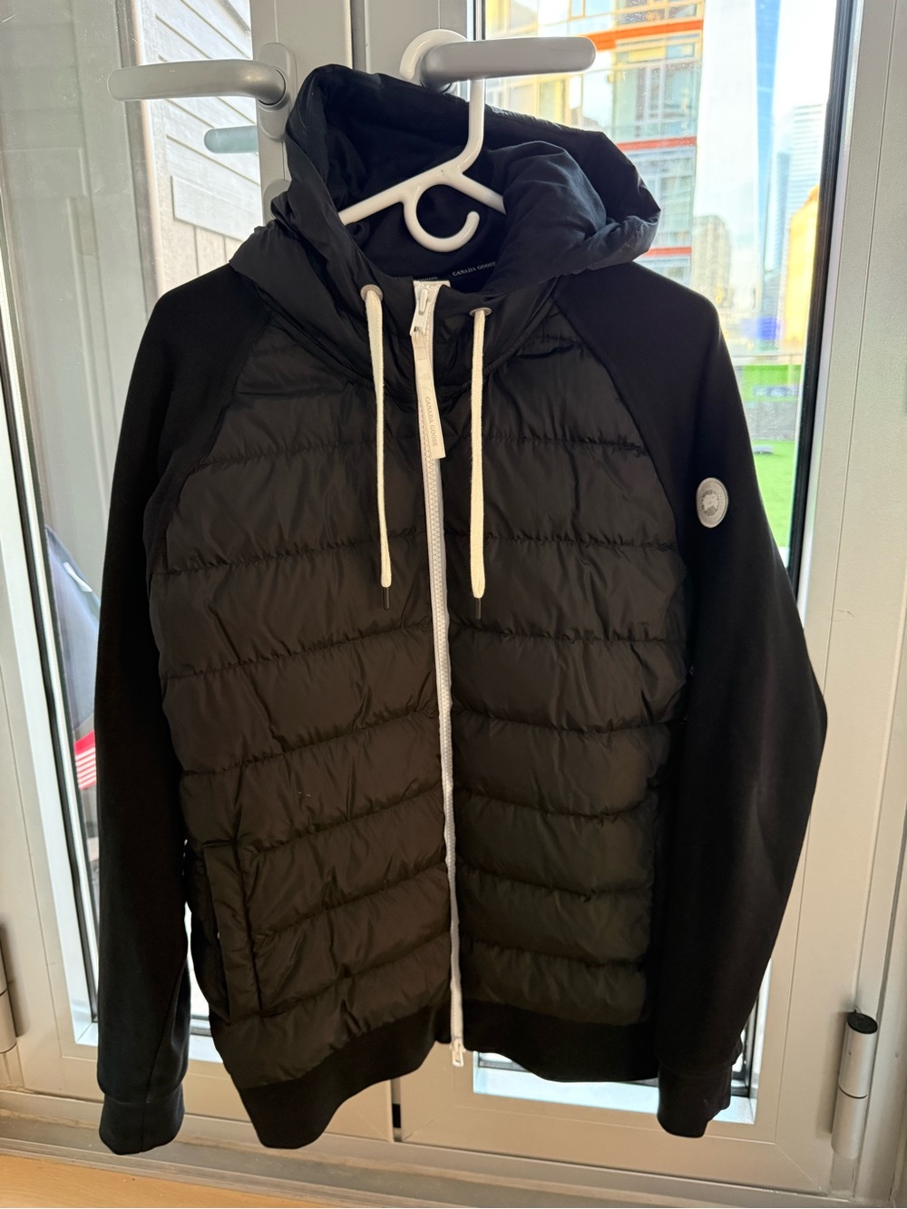 Canada Goose Black Hooded Quilted Performance Jacket